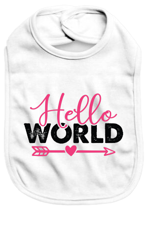 Hello world - Baby Bib