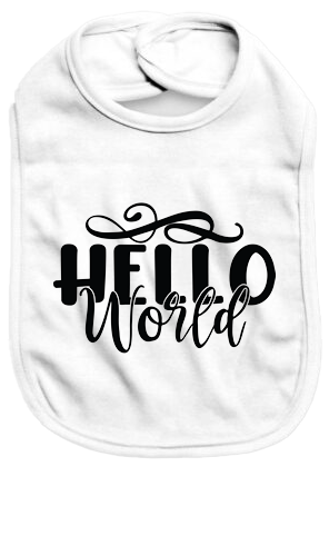 Hello world - Baby Bib