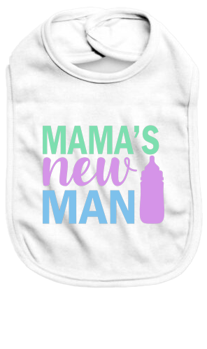 Mama's new man - Baby Bib