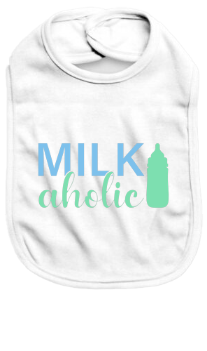 Milkaholic - Baby Bib