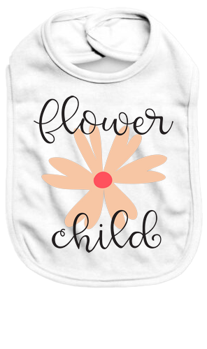 Flower child - Baby Bib