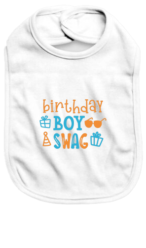 Birthday boy swag - Baby Bib - Baby Bib