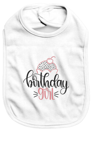 Birthday girl - Baby Bib - Baby Bib