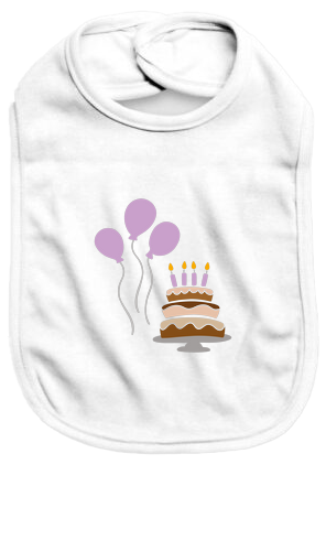 Birthday cake - Baby Bib - Baby Bib