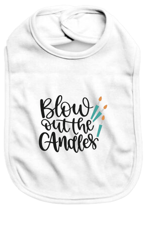 Blow the candles - Baby Bib - Baby Bib