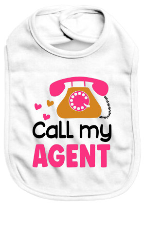 Call my agent - Baby Bib - Baby Bib