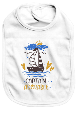 Captain adorable - Baby Bib - Baby Bib