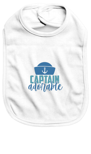 Captain adorable - Baby Bib - Baby Bib