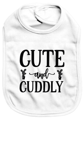 Cute and cuddly - Baby Bib - Baby Bib