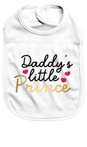 Daddy's little prince - Baby Bib - Baby Bib