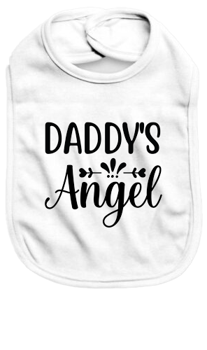 Daddy's angel - Baby Bib - Baby Bib