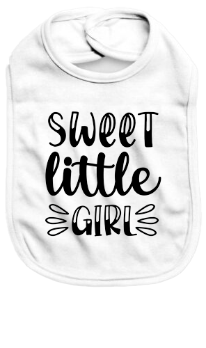 Sweet little girl - Baby Bib - Baby Bib