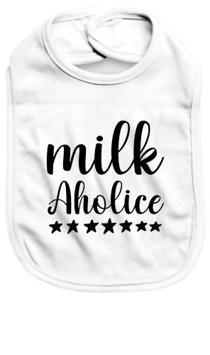 Milkaholic - Baby Bib - Baby Bib