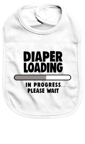 Diaper loading - Baby Bib - Baby Bib